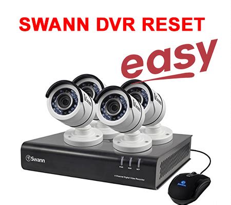 Swann DVR password reset – series 4350 4500 4900 8050 8075 